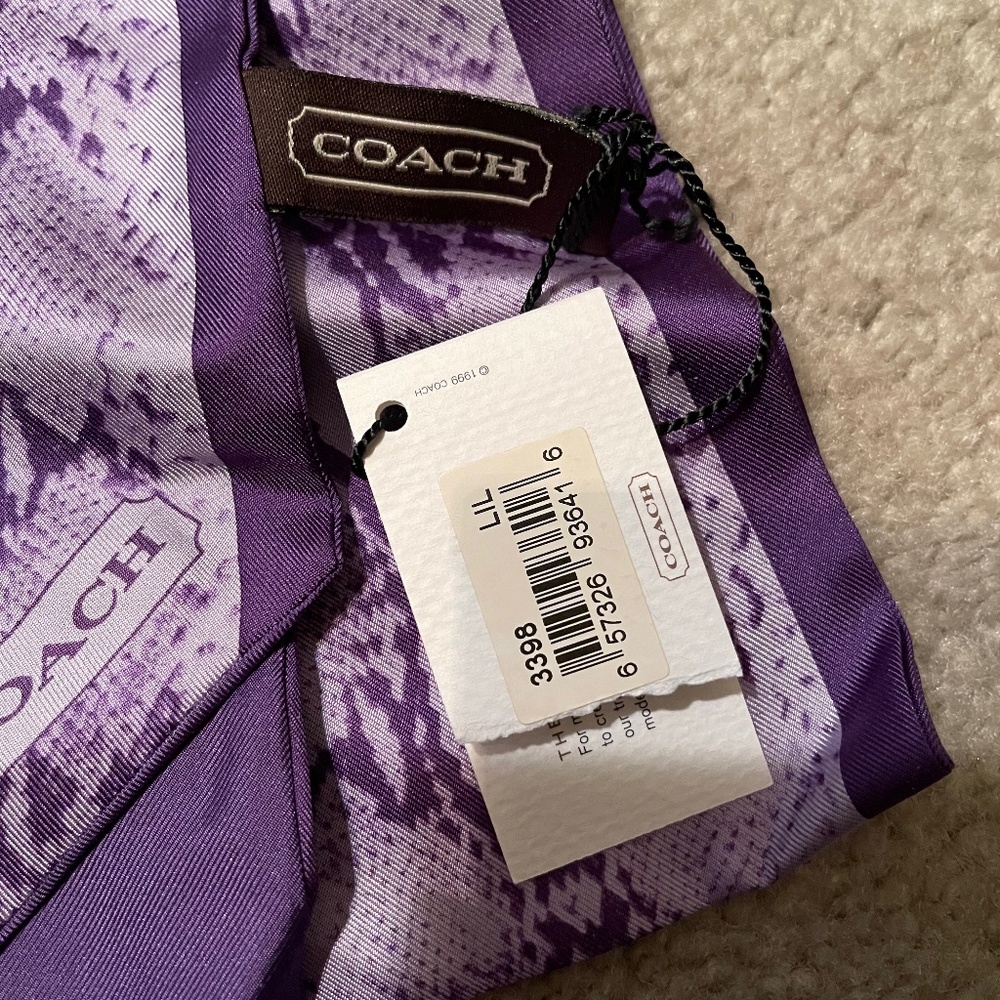 BRAND NEW COACH REVERSIBLE SCARF NWT